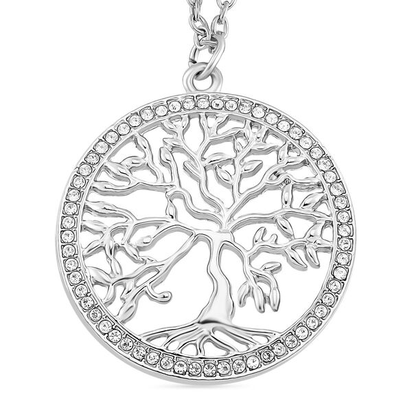 Wei&szlig;es Kristall-Schmuckset image number 2