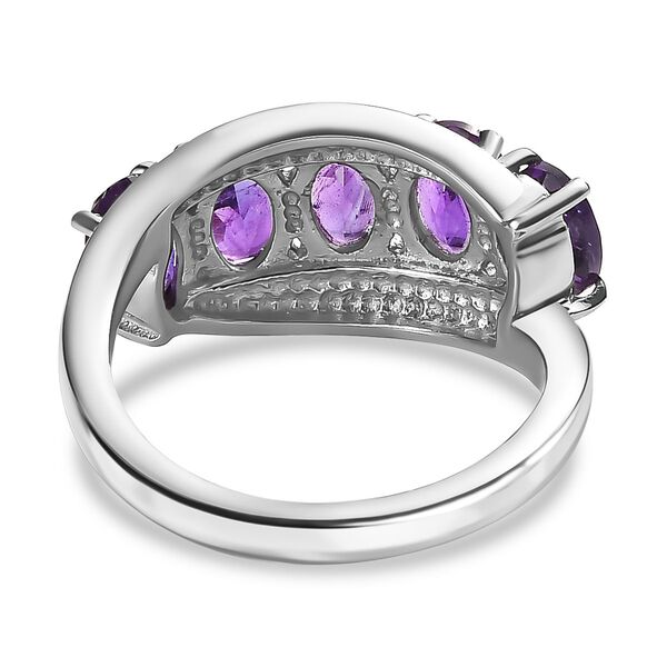 Afrikanischer Amethyst Ring Edelstahl (Gr&ouml;&szlig;e 16.00) ca. 2,07 ct image number 5