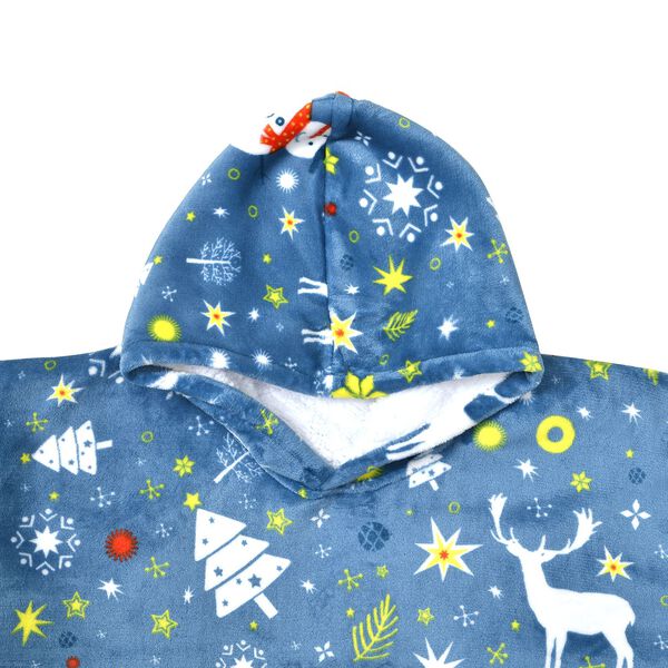 Doppellagige Hoodie-Decke mit Sherpa-Futter image number 4