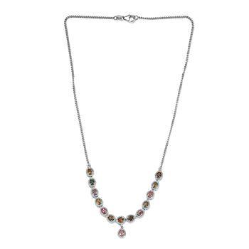 Mehrfach-Turmalin Halskette, 45cm - 2,13 ct.