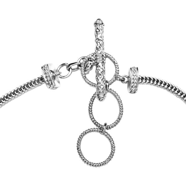 Weißes Büffel Armband, 19 cm - 9,06 ct. image number 2
