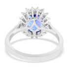 RHAPSODY AAAA Tansanit und weißer Diamant-Ring, VS E-F, 950 Platin  ca. 2,60 ct image number 4