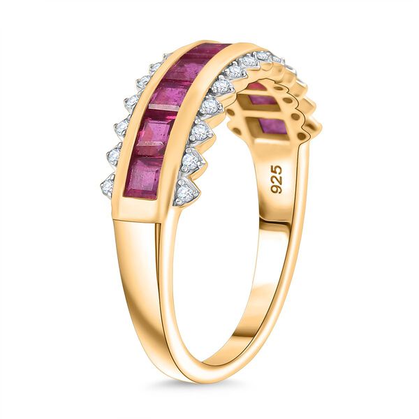 Afrikanischer Rubin und Moissanit Ring - 2,6 ct. image number 5