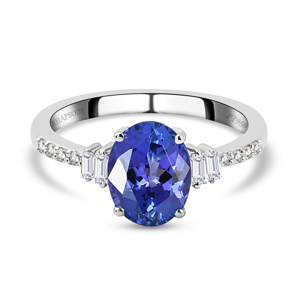 RHAPSODY AAAA Tansanit und VS EF Diamant-Ring - 2,21 ct.