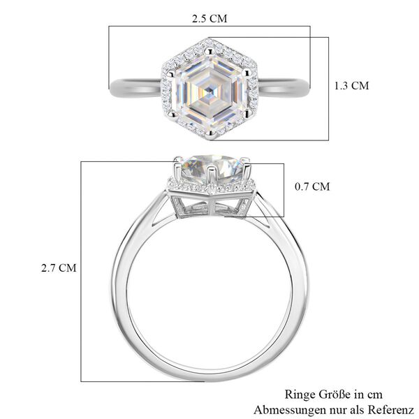 Art-d&eacute;co-&Auml;ra Moissanit Ring image number 5