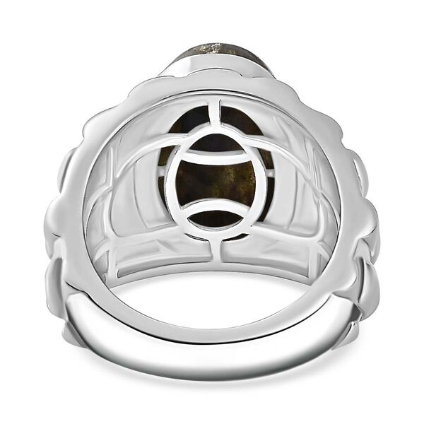 Labradorit Ring Messing (Gr&ouml;&szlig;e 16.00) ca. 6,95 ct image number 7