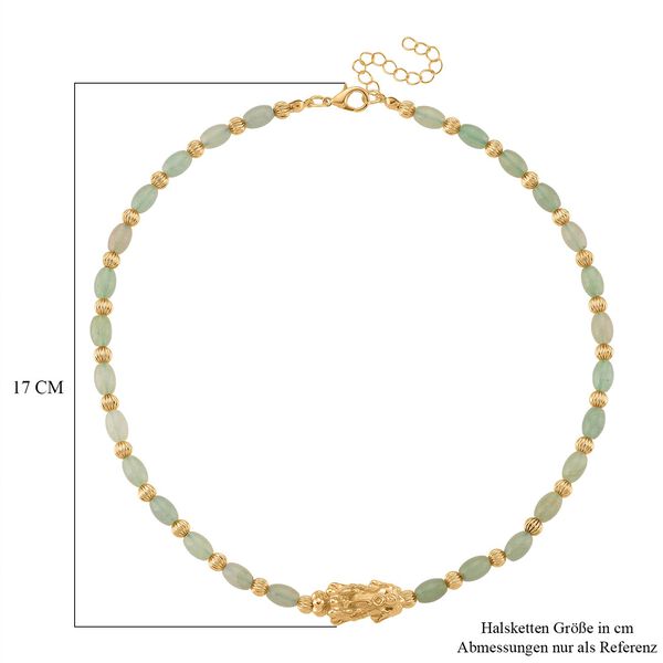 Grüne Aventurin Pixiu Halskette und Armband image number 6