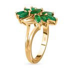 Kagem sambischer Smaragd floraler Ring - 1,24 ct. image number 4
