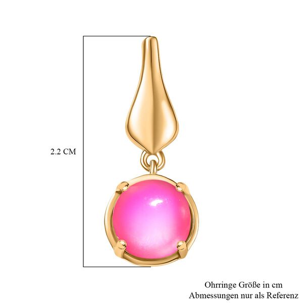 Maulbeer Mondstein Ohrringe - 3 ct. image number 6