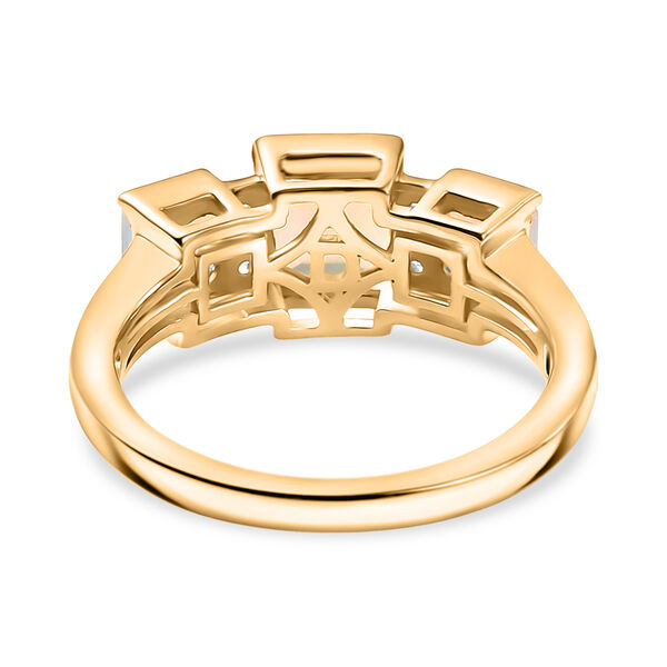 D'Joy AA nat&uuml;rlicher, &auml;thiopischer Welo Opal und Zirkon Ring - 1,13 ct. image number 6