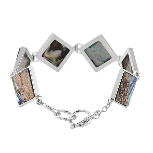 Abalone Muschel Armband ca. 19 cm mit 2.5 cm extender, Reine Legierung image number 4