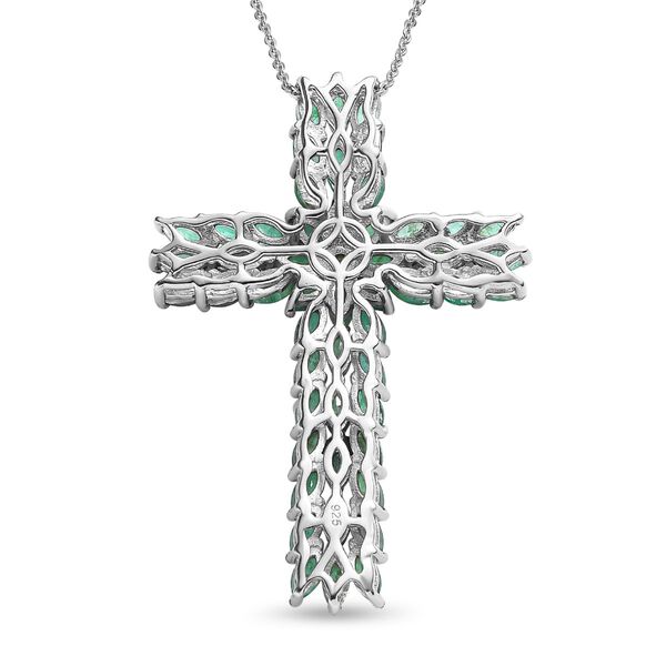 Kagem Sambischer Smaragd, Schmuckset, 925 Silber platiniert, ca. 4.00 ct image number 5