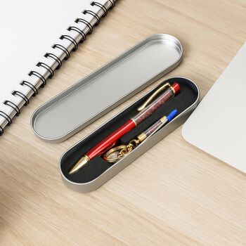 Rotes Jaspis Edelstein Stift-Set, Rot