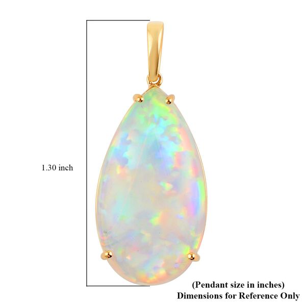 ILIANA AAA nat&uuml;rlicher, &auml;thiopischer Welo Opal Anh&auml;nger in 750 Gold, 8,60 ct. image number 3