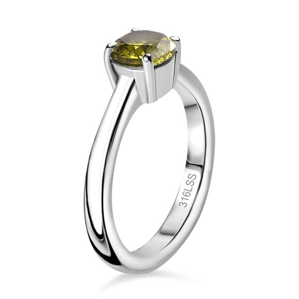 Peridot Zirkonia Schmuckset  Edelstahl image number 6