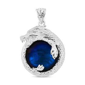 Royal Bali Kollektion -  Labradorit Anhänger,  925 Silber, ca. 23,94 ct.