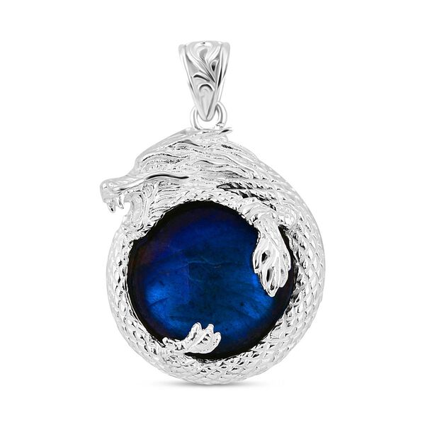 Royal Bali Kollektion -  Labradorit Anh&auml;nger,  925 Silber, ca. 23,94 ct.