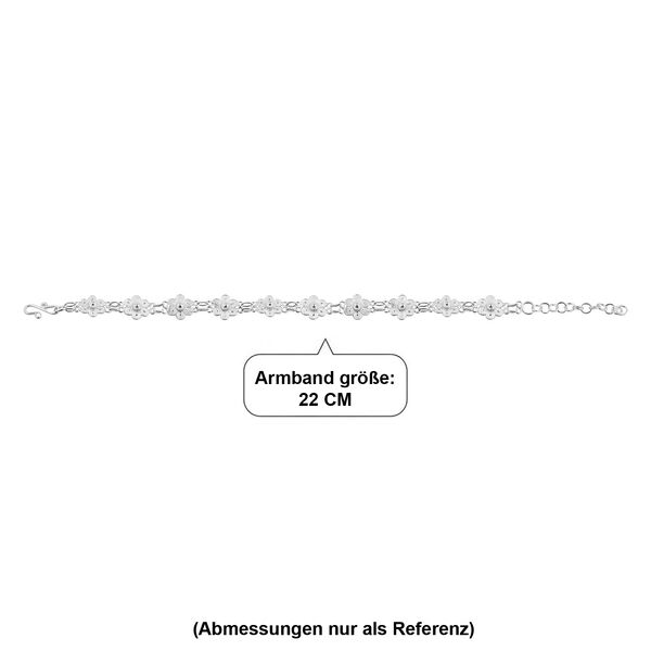 D'Joy Royal Bali 925 Silber Armband ca. 19 cm ca. 7,32g image number 5