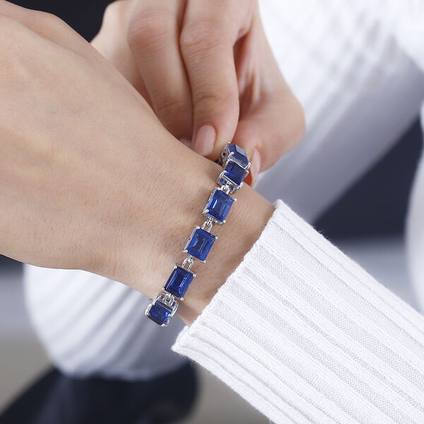 Ceylon Farbe Quarz Armband ca. 19 cm 925 Silber rhodiniert ca. 37,22 ct. image number 3