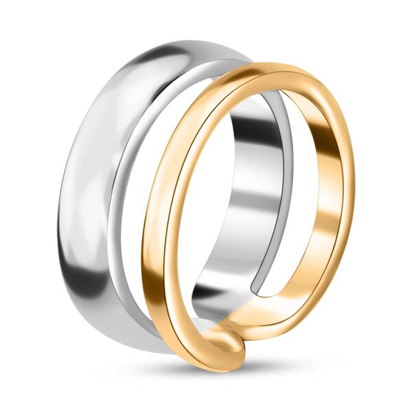 Zweifarbiger Ring im Stacking-Stil image number 6