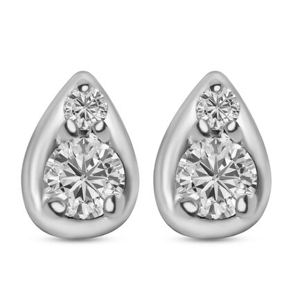 RHAPSODY - Diamant-Ohrstecker, IGI zertifiziert VS E-F, 950 Platin ca. 0,15 ct