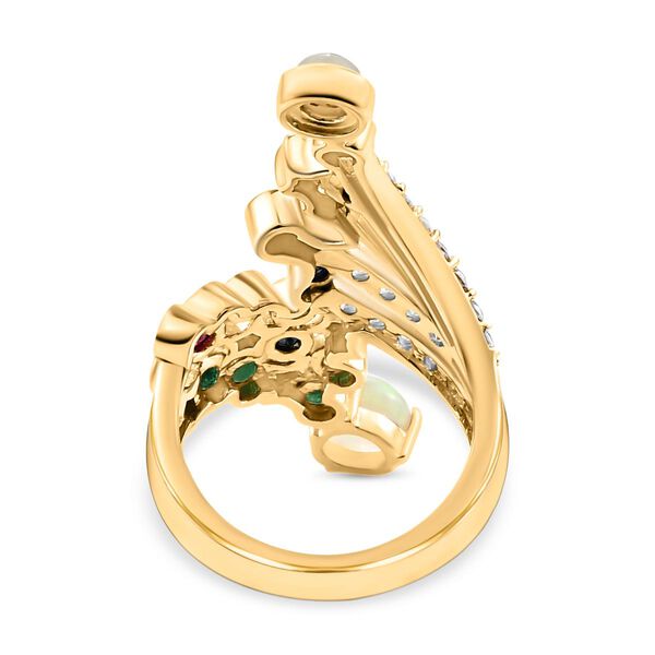 GP Celestial Dream Kollektion- nat&uuml;rlicher, &auml;thiopischer Welo Opal und mehrfarbiger Edelstein-Ring - 2,71 ct. image number 6
