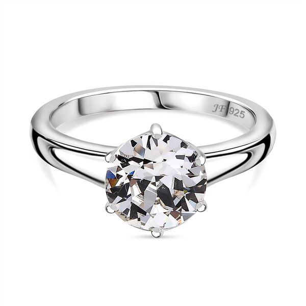 J Francis gefertigt mit SWAROVSKI Weißer Swarovski Kristall Ring, 925 Silber rhodiniert image number 0