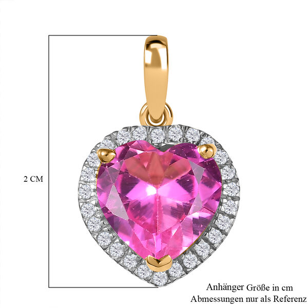 D'Joy Labor rosa Saphir und Zirkon Anh&auml;nger - 4,70 ct. image number 6