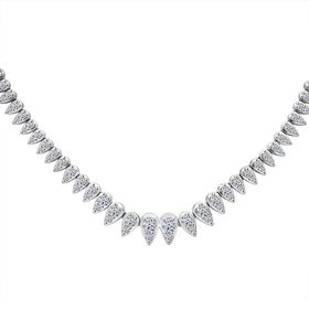 LUXURIANT DIAMOND- SGL zertifizierte SI-GH Labor Diamant Halskette, 40,5 cm - 5 ct.