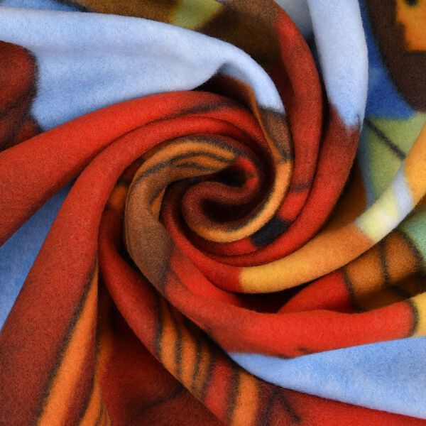 Weihnachtliche Fleecedecke mit Nikolaus und Geschenken image number 4