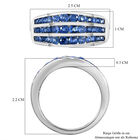 Premium Kanchanaburi blauer Saphir-Ring, 925 Silber platiniert, 1,84 ct image number 6