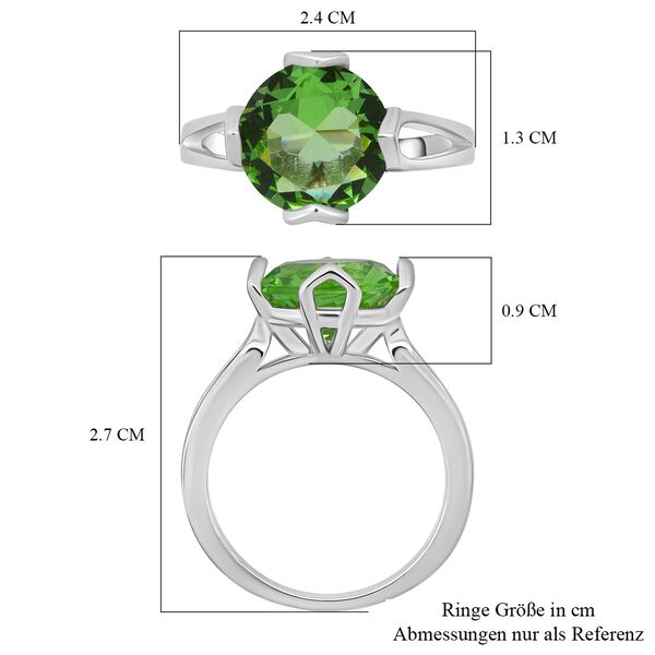 Lustro Stella gr&uuml;ner Zirkonia Solit&auml;r Ring image number 6