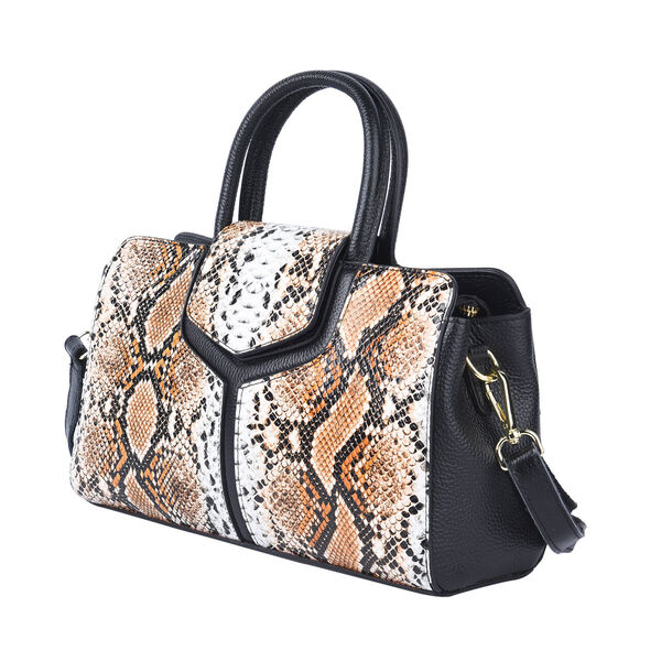 Handtasche aus 100% echtem Leder, Braun  image number 7