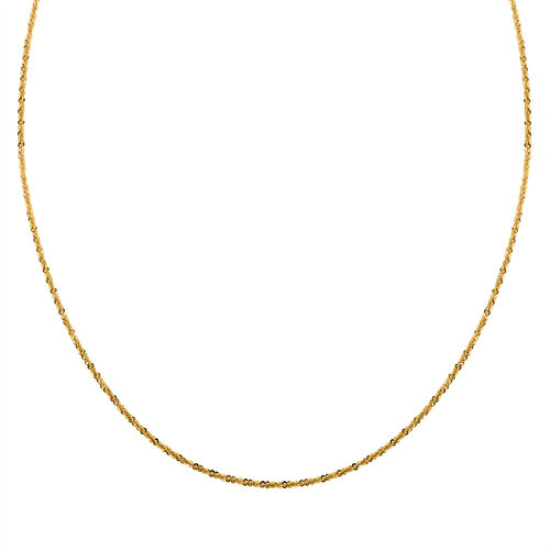 Rockkette mit Diamantschliff-Muster 45 cm in vergoldetem 925 Silber image number 0