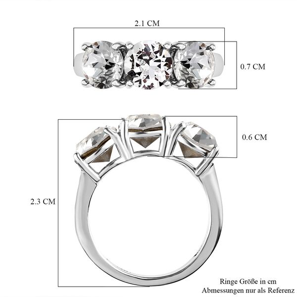 Wei&szlig;er Kristall-Ring - 3,58 ct. image number 7