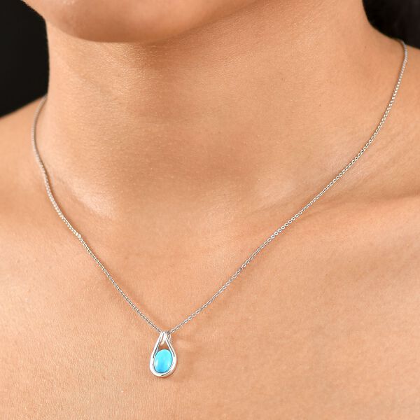 AA Sleeping Beauty T&uuml;rkis Anh&auml;nger 925 Silber ca. 1.05 ct image number 3