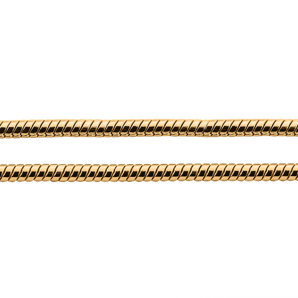 Schlangenkette 45 cm in 925 Silber vergoldet image number 3