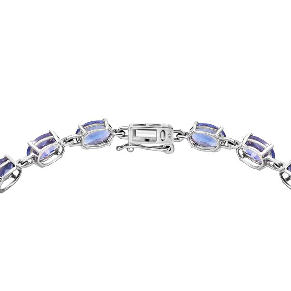AAA Tansanit Armband in 585 Weißgold, 19cm - 9,45 ct. image number 3