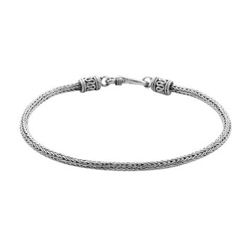 Royal Bali Kollektion - Tulang Naga Armband, ca. 19 cm, 925 Silber, ca. 8,12g