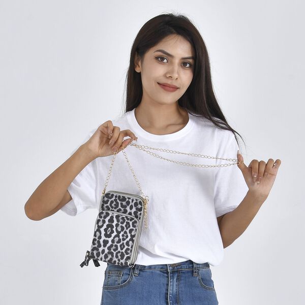 Mode Umh&auml;ngetasche, braun Leopard image number 3