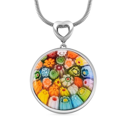 Murano-Stil Glas Schmuckset Reiner Edelstahl