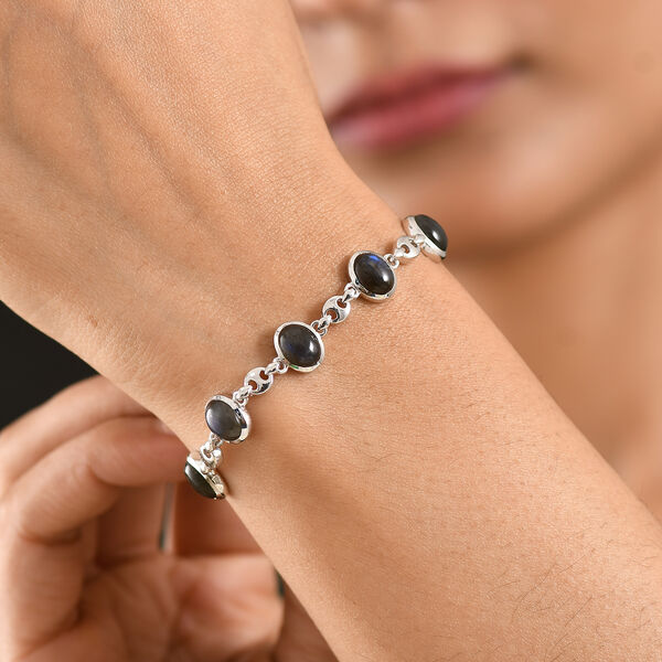 EVER TRUE AAA Labradorit Armband ca. 19 cm Nickelfreies Messing ca. 10,81 ct. image number 2