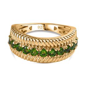 Natürlicher Chromdiopsid-Ring - 0,89 ct.