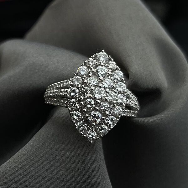 New York Kollektion - Weißer Diamant VS EF Ring in 585 Weißgold- 2 ct. image number 5