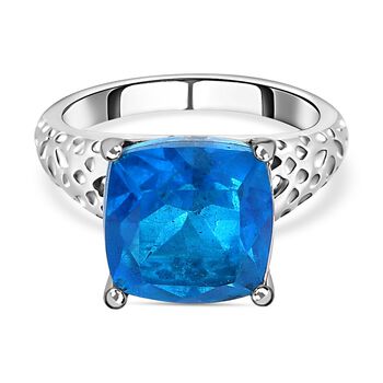 Karibik Quarz Ring, Edelstahl, (Gr&ouml;&szlig;e 17.00), ca. 5.12 ct