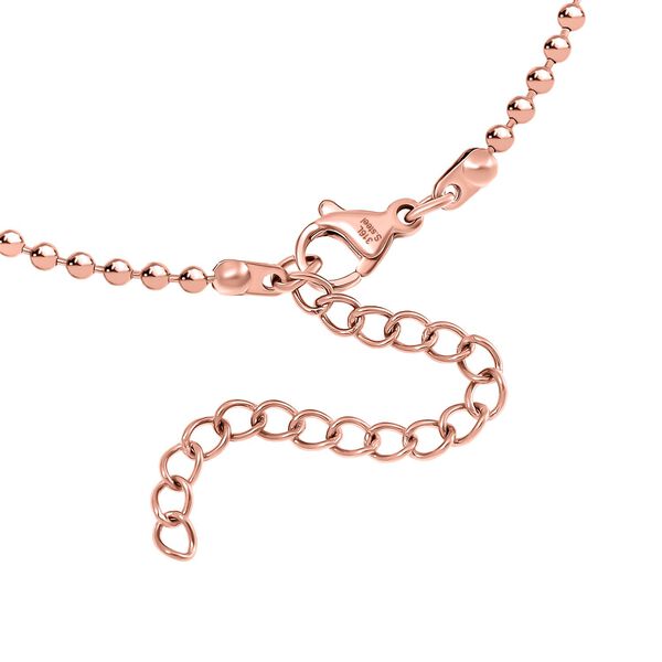 3er-Set - Kugelarmband, Gliederarmband, Ankerarmband, 19+5cm, Ros&eacute;goldton image number 5