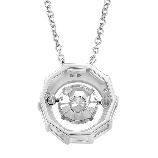 RADIANTA GRA zertifiziert Moissanit (D-VVS) Halskette ca. 45 cm 925 Silber rhodiniert ca. 1.88 ct image number 5