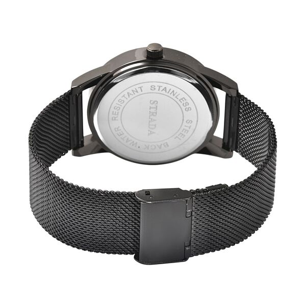 Strada - Uhr im Felgendesign, wasserdicht, Schwarz image number 5