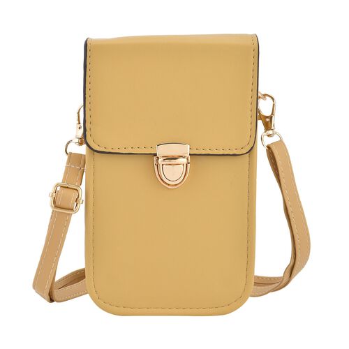 Crossbody Tasche mit RFID Schutz, Senfgelb image number 0