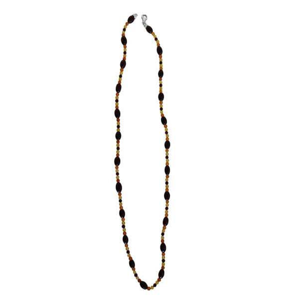 Bernstein Halskette ca. 60 cm 925 Silber ca. 40,05 ct.